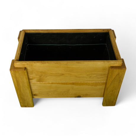 Pflanzkübel, Blumenkübel - Eiche - Verse - Lasiert