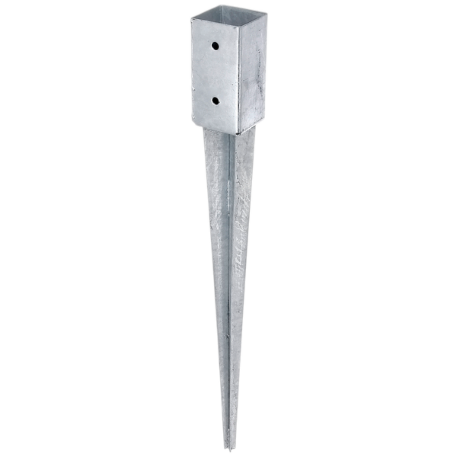 Einschlag-Bodenhülse für Vierkantholzpfosten