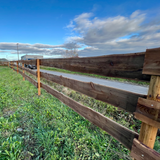 Bonanzazaun Koppelzaun - KDI Braun - Komplettset - Vierkantpfähle