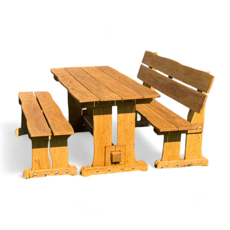 Garnitur Sitzgruppe - Eiche -  Valmetal