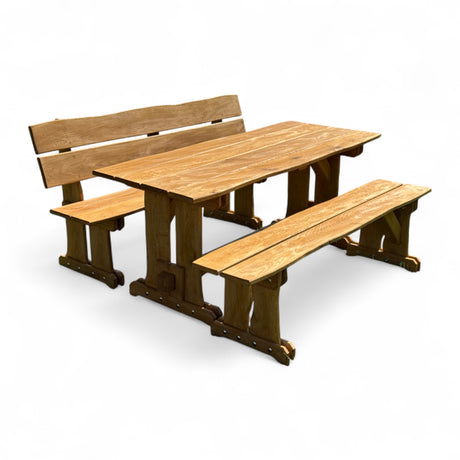 Garnitur Sitzgruppe - Eiche -  Valmetal