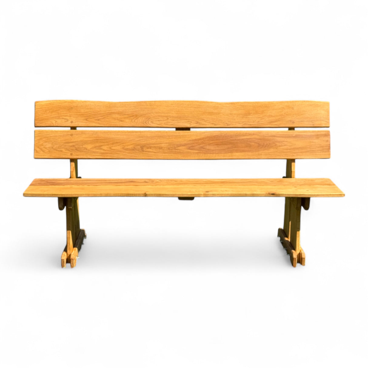 Gartenbank Holzbank - Eiche - Valmetal