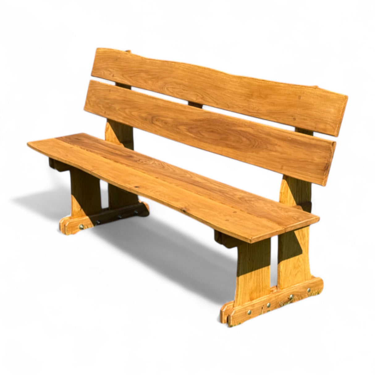 Gartenbank Holzbank - Eiche - Valmetal