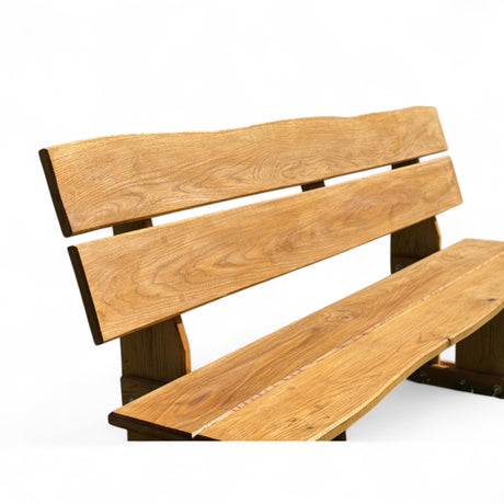Gartenbank Holzbank - Eiche - Valmetal