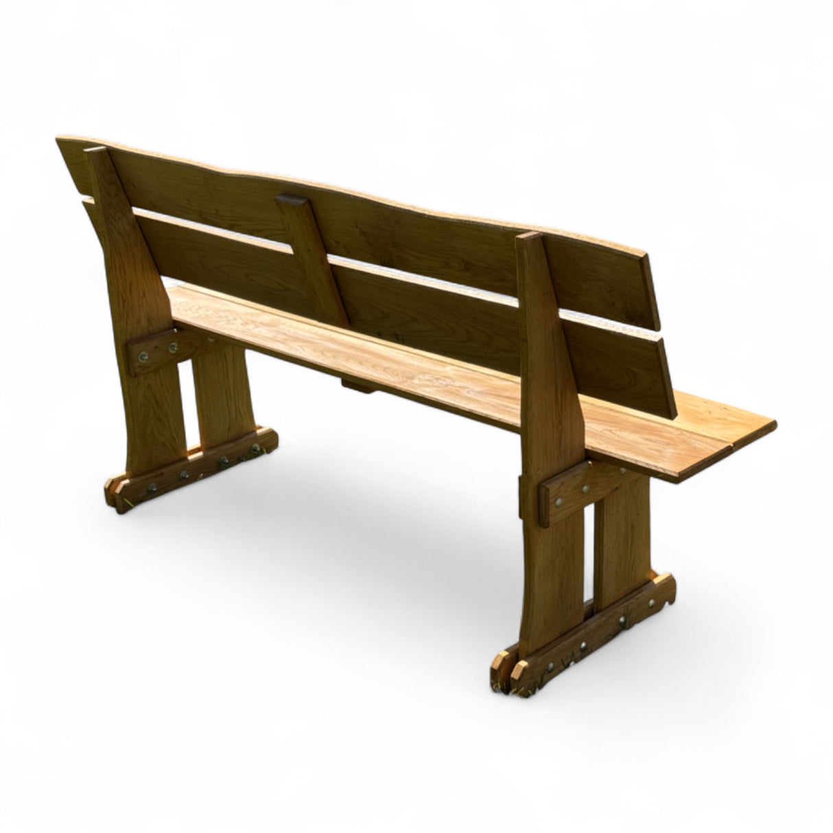 Gartenbank Holzbank - Eiche - Valmetal