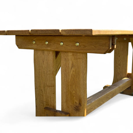 Gartentisch Massivholz - Eiche - Valmetal