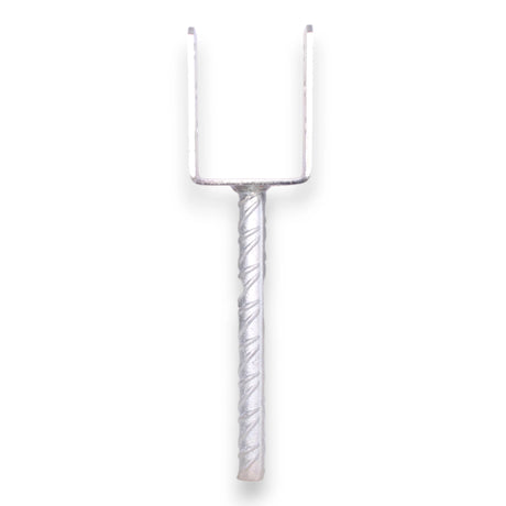 U-Pfostenträger mit Betonanker aus Riffelstahl