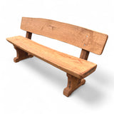 Gartenbank Holzbank - Eiche - KDI Braun - Röhrtal