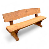 Gartenbank Holzbank - Eiche - KDI Braun - Röhrtal