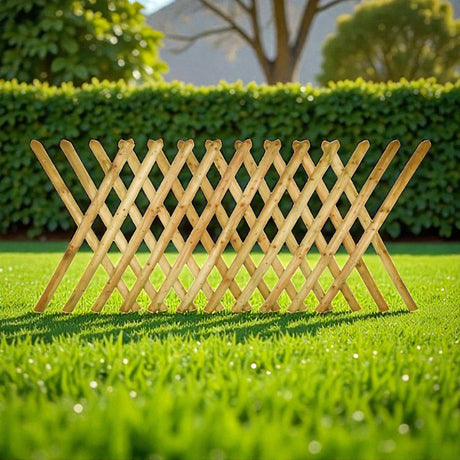 Gartenzaun Element 120 cm - Jägerzaun - KDI Grün