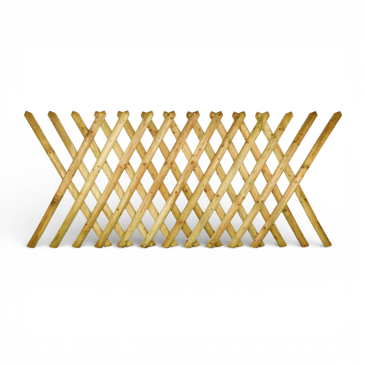 Gartenzaun Element 120 cm - Jägerzaun - KDI Grün