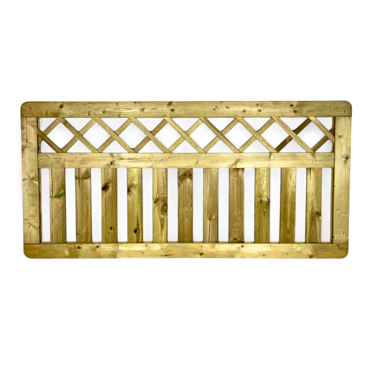 Gartenzaun Element - Listerzaun 180 x 90 cm- KDI