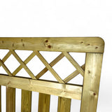 Gartenzaun Element - Listerzaun 180 x 90 cm- KDI