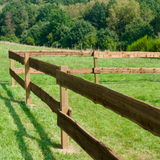 Bonanzazaun Koppelzaun - KDI Braun - Komplettset - Vierkantpfähle