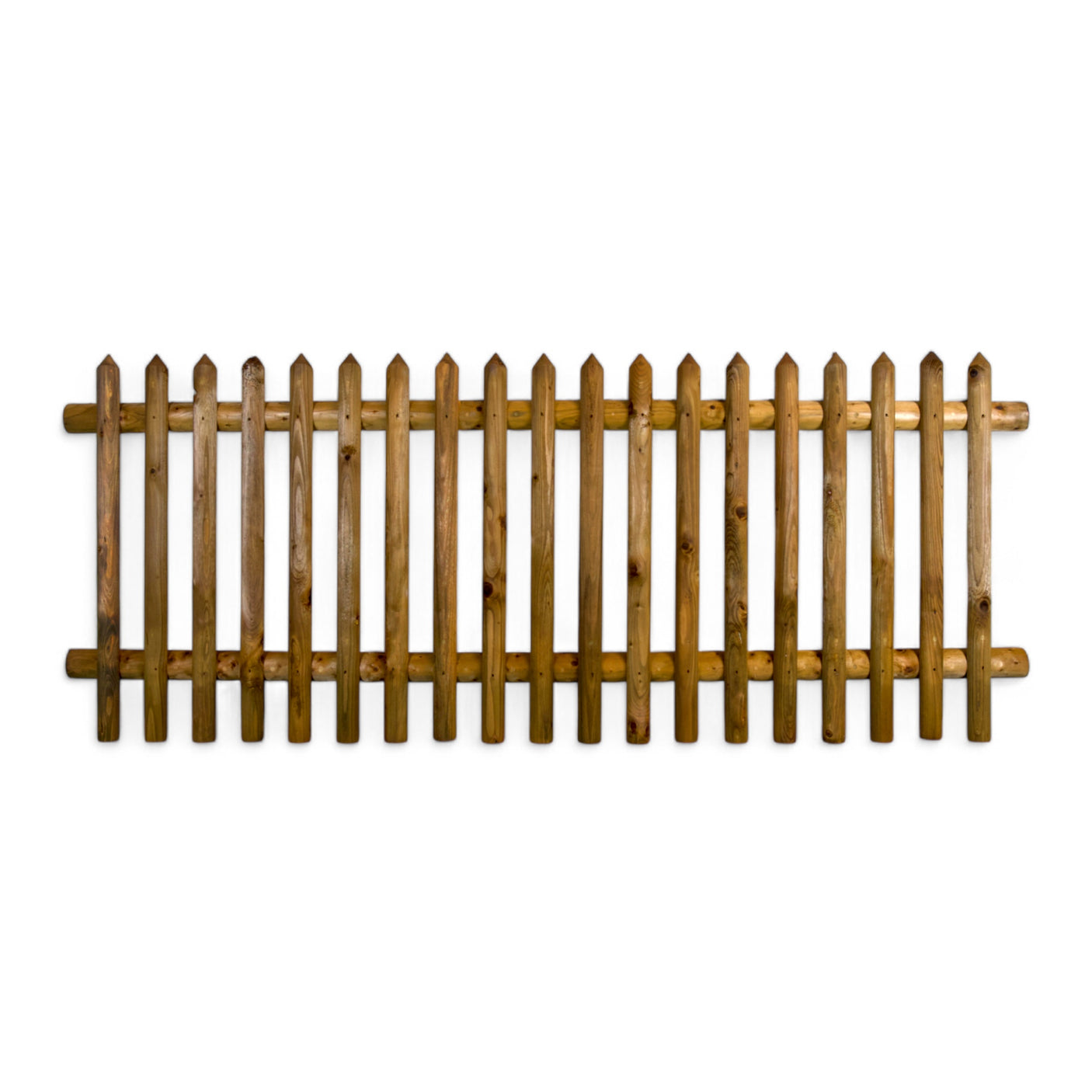 Gartenzaun Element - Senkrechtzaun - KDI Braun