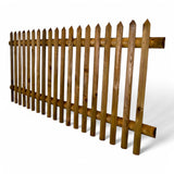 Gartenzaun Element - Senkrechtzaun - KDI Braun
