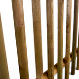 Gartenzaun Element - Senkrechtzaun - KDI Braun