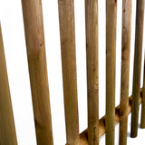 Gartenzaun Element - Senkrechtzaun - KDI Braun