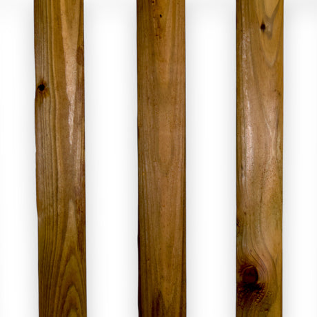 Gartenzaun Element - Senkrechtzaun - KDI Braun