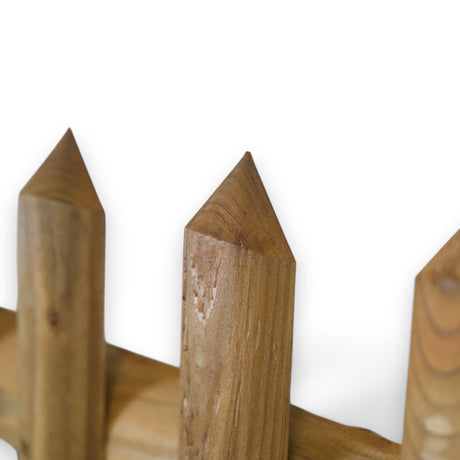 Gartenzaun Element - Senkrechtzaun - KDI Braun