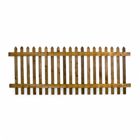 Gartenzaun Element - Senkrechtzaun - KDI Braun