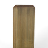 Vierkantpfosten stumpf  - Kiefer - KDI Braun