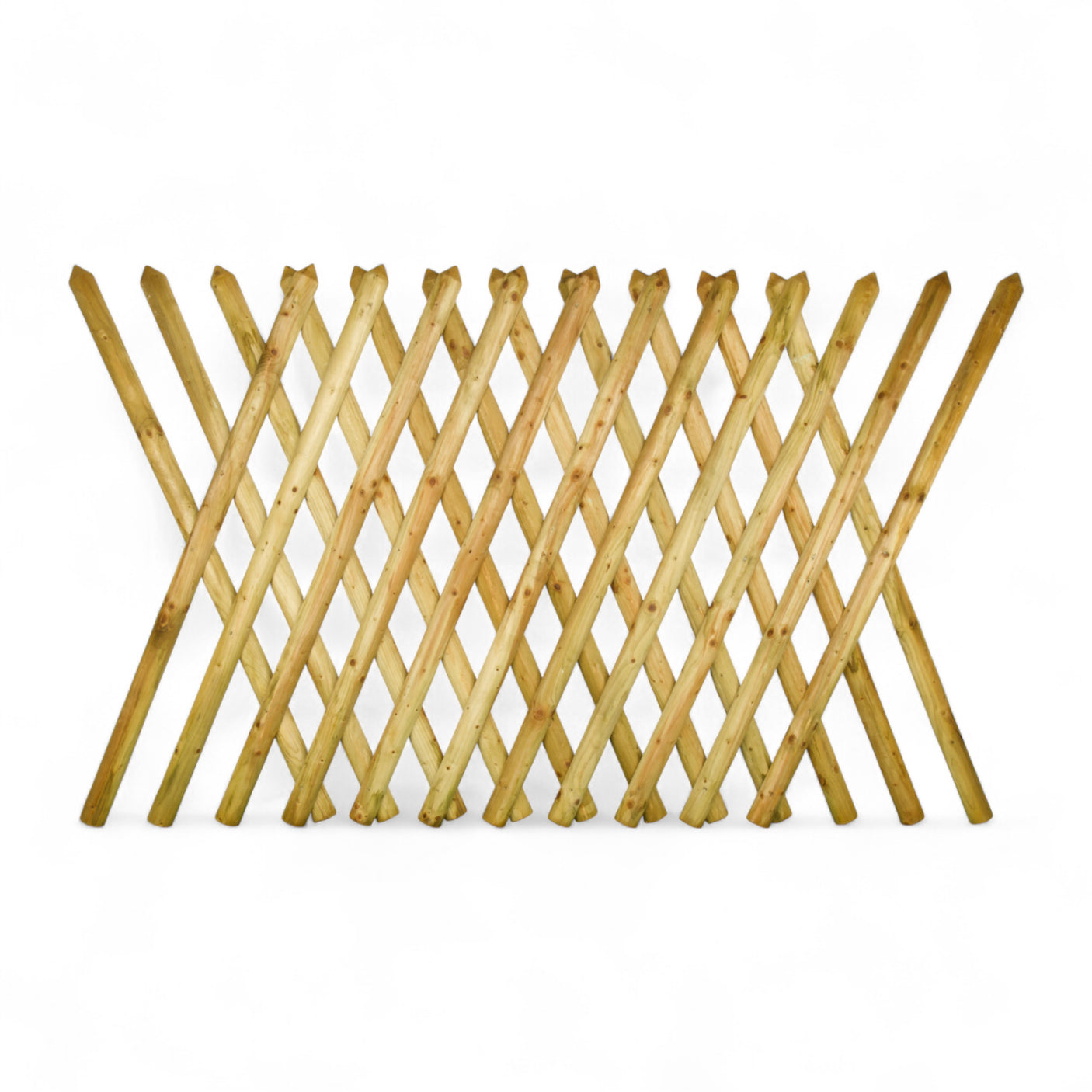 Gartenzaun Element 120 cm - Jägerzaun - KDI Grün