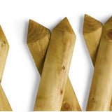 Gartenzaun Element 120 cm - Jägerzaun - KDI Grün