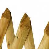 Gartenzaun Element 120 cm - Jägerzaun - KDI Grün