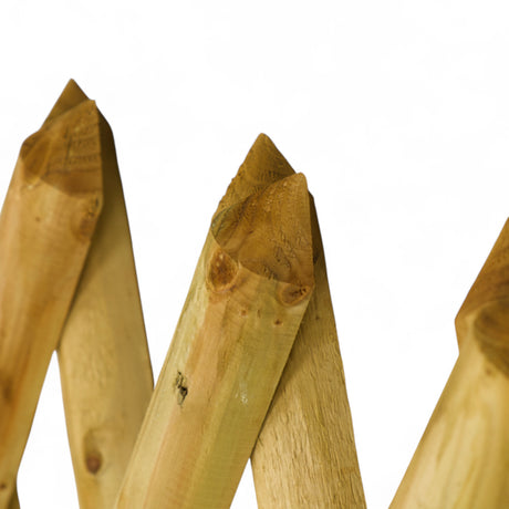 Gartenzaun Element 120 cm - Jägerzaun - KDI Grün