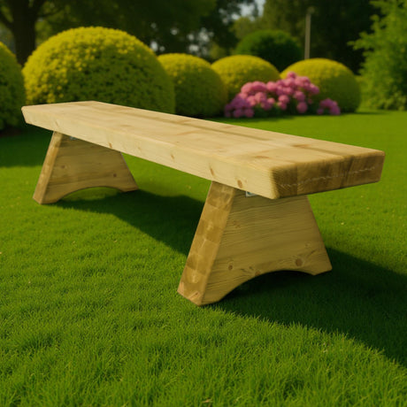 Gartenbank Holzbank ohne Lehne - KDI - Elstertal