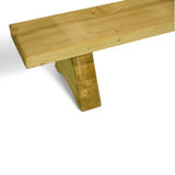 Gartenbank Holzbank ohne Lehne - KDI - Elstertal