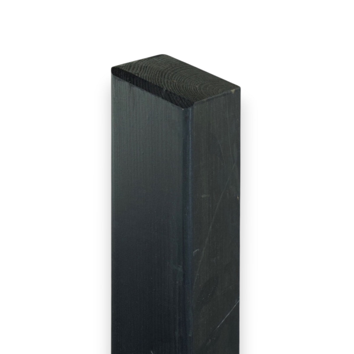 Vierkantpfosten stumpf -  Schrägzaunpfosten - Anthrazit  Lasiert 9 x 160 cm