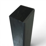 Vierkantpfosten stumpf -  Schrägzaunpfosten - Anthrazit  Lasiert 9 x 160 cm