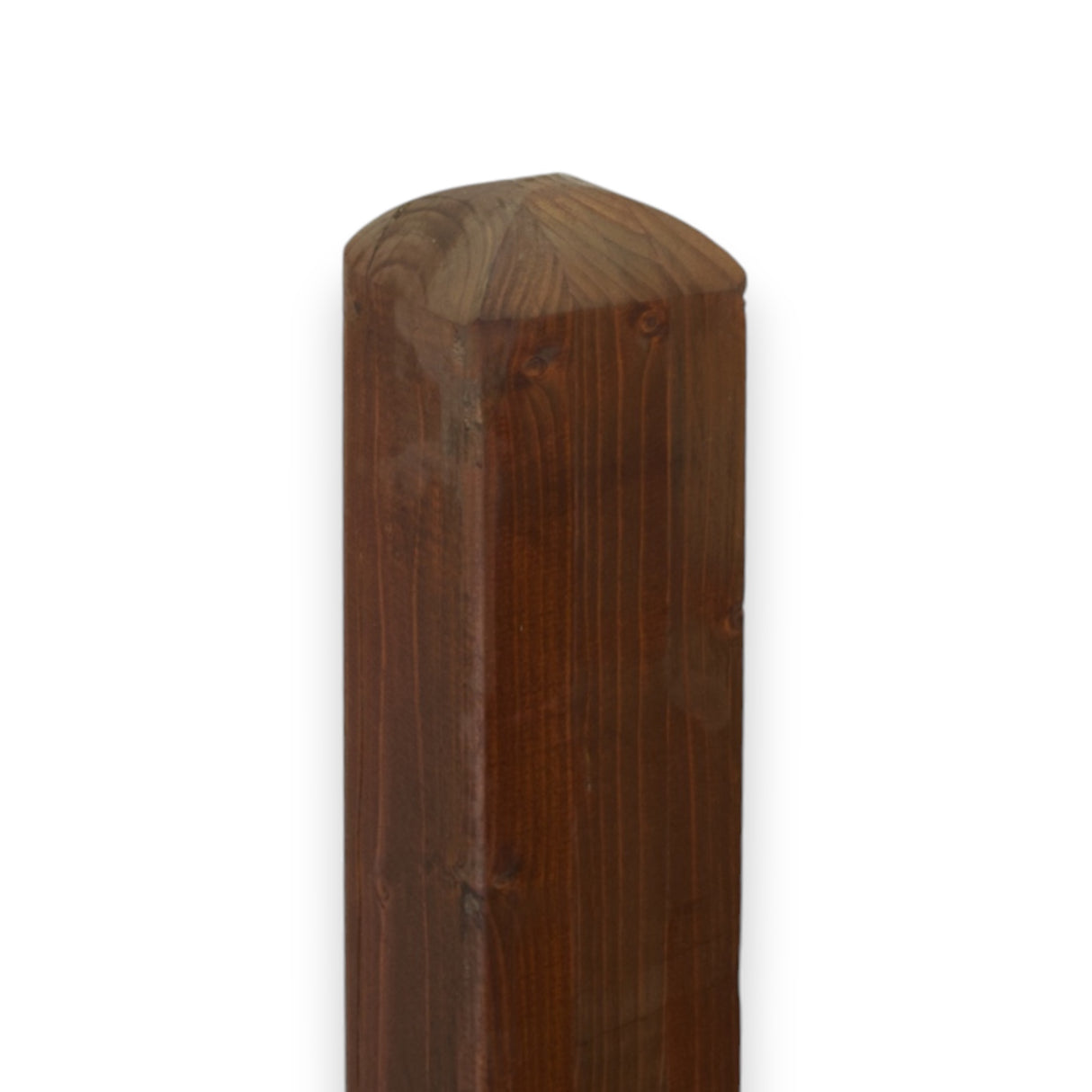 Vierkantpfosten stumpf -  Leimholzpfosten - Bangkirai Lasiert 9 x 110 cm