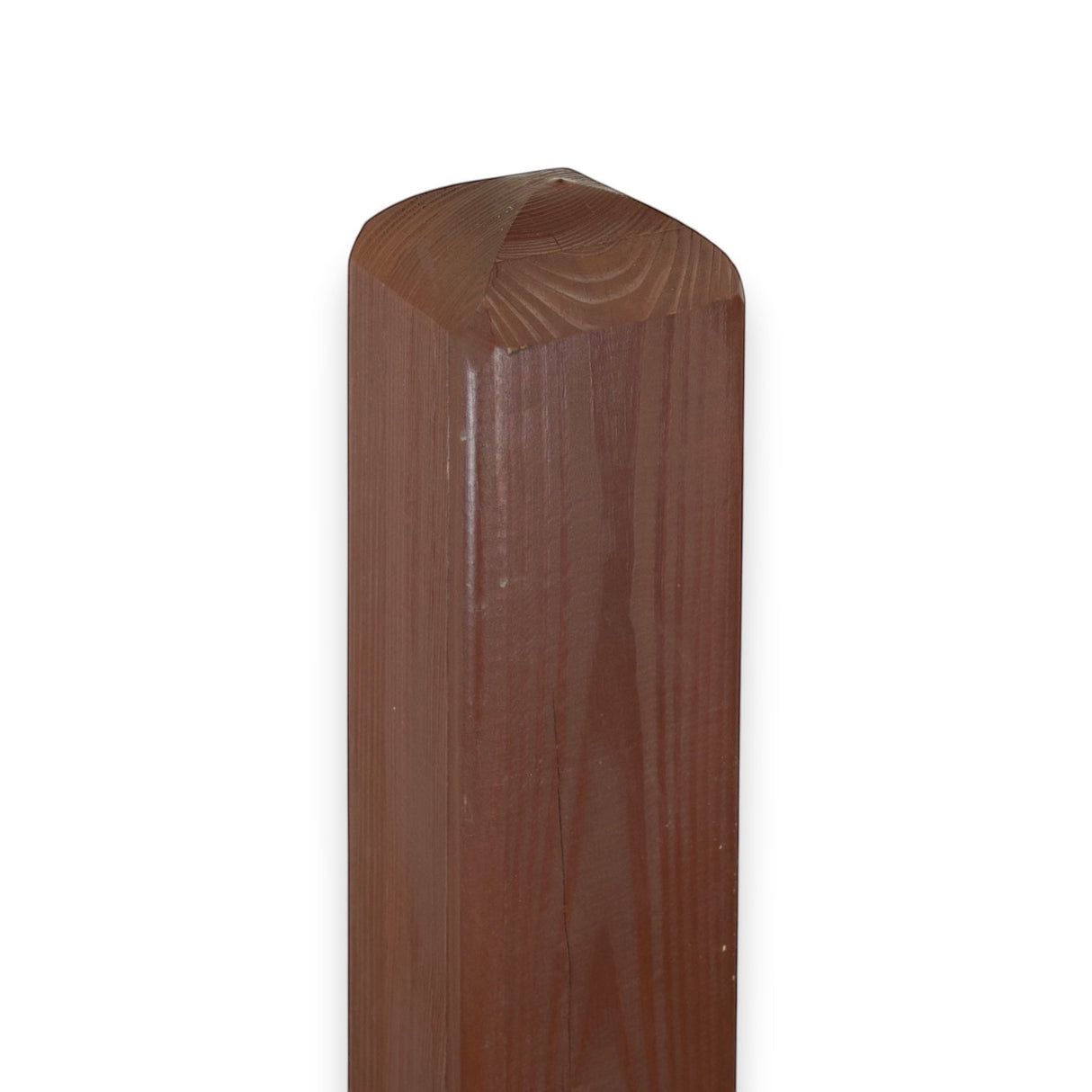 Vierkantpfosten stumpf -  Leimholzpfosten - Mahagoni Lasiert 9 x 110 cm