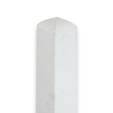 Vierkantpfosten stumpf -  Leimholzpfosten - Weiß Lasiert (B-Ware) 9 x 110 cm