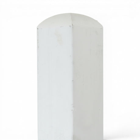Vierkantpfosten stumpf -  Leimholzpfosten - Weiß Lasiert (B-Ware) 9 x 110 cm