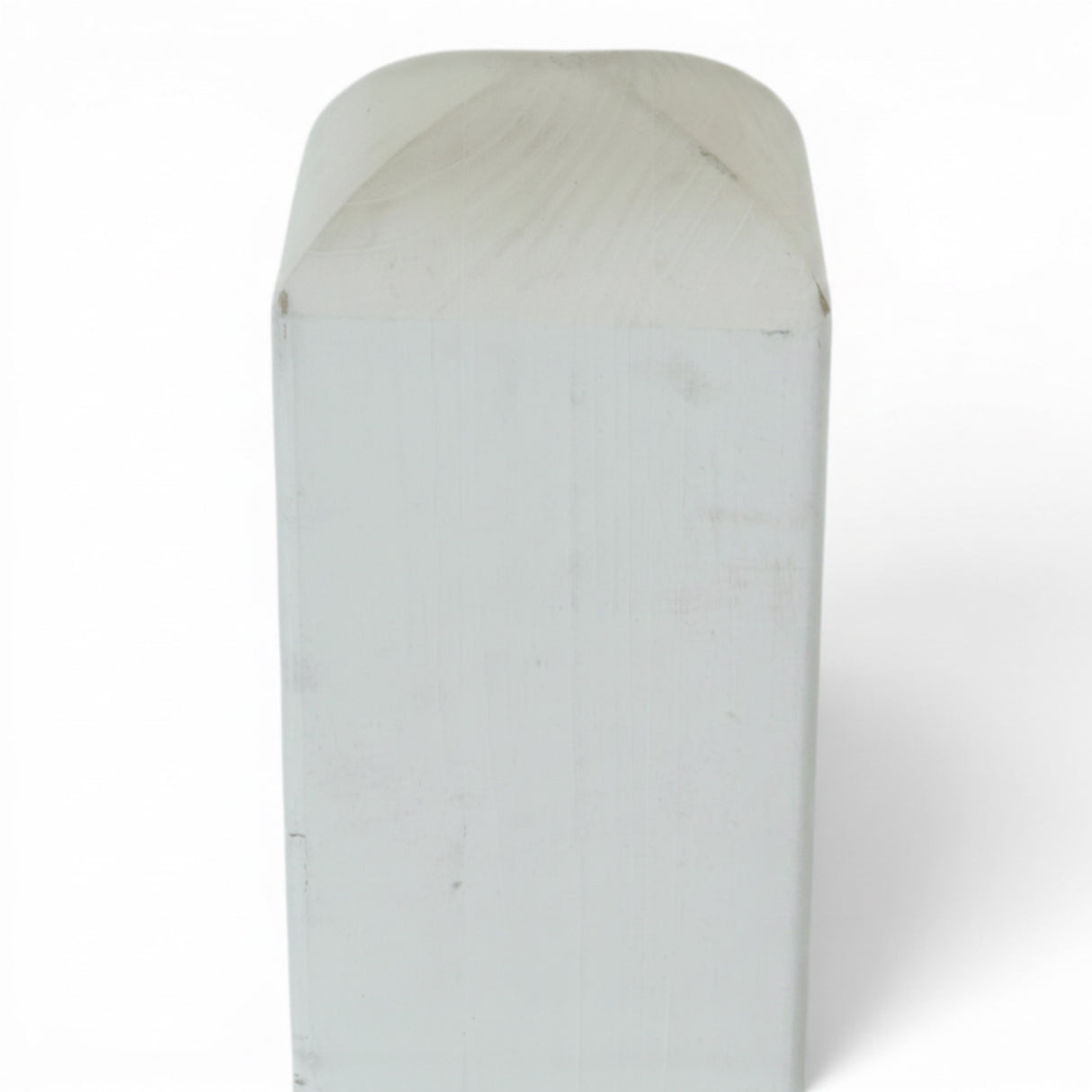 Vierkantpfosten stumpf -  Leimholzpfosten - Weiß Lasiert (B-Ware) 9 x 110 cm