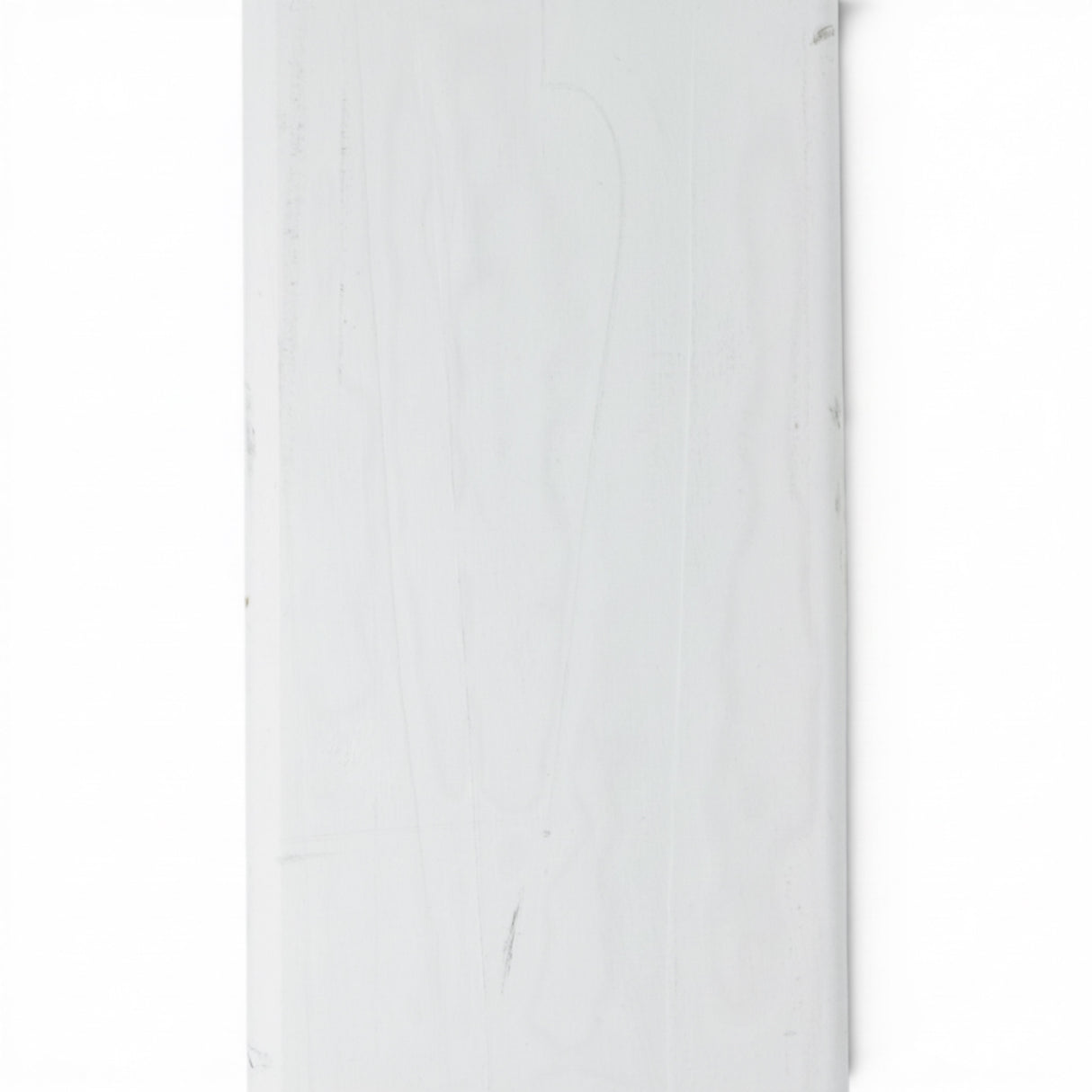 Vierkantpfosten stumpf -  Leimholzpfosten - Weiß Lasiert (B-Ware) 9 x 110 cm