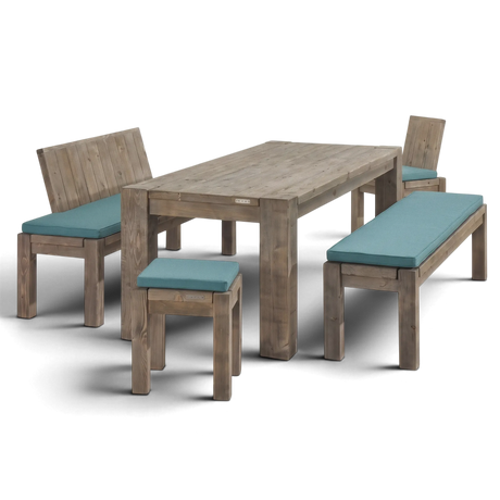 Loungebank Massivholz mit Lehne - Salweytal - ANTE NEO