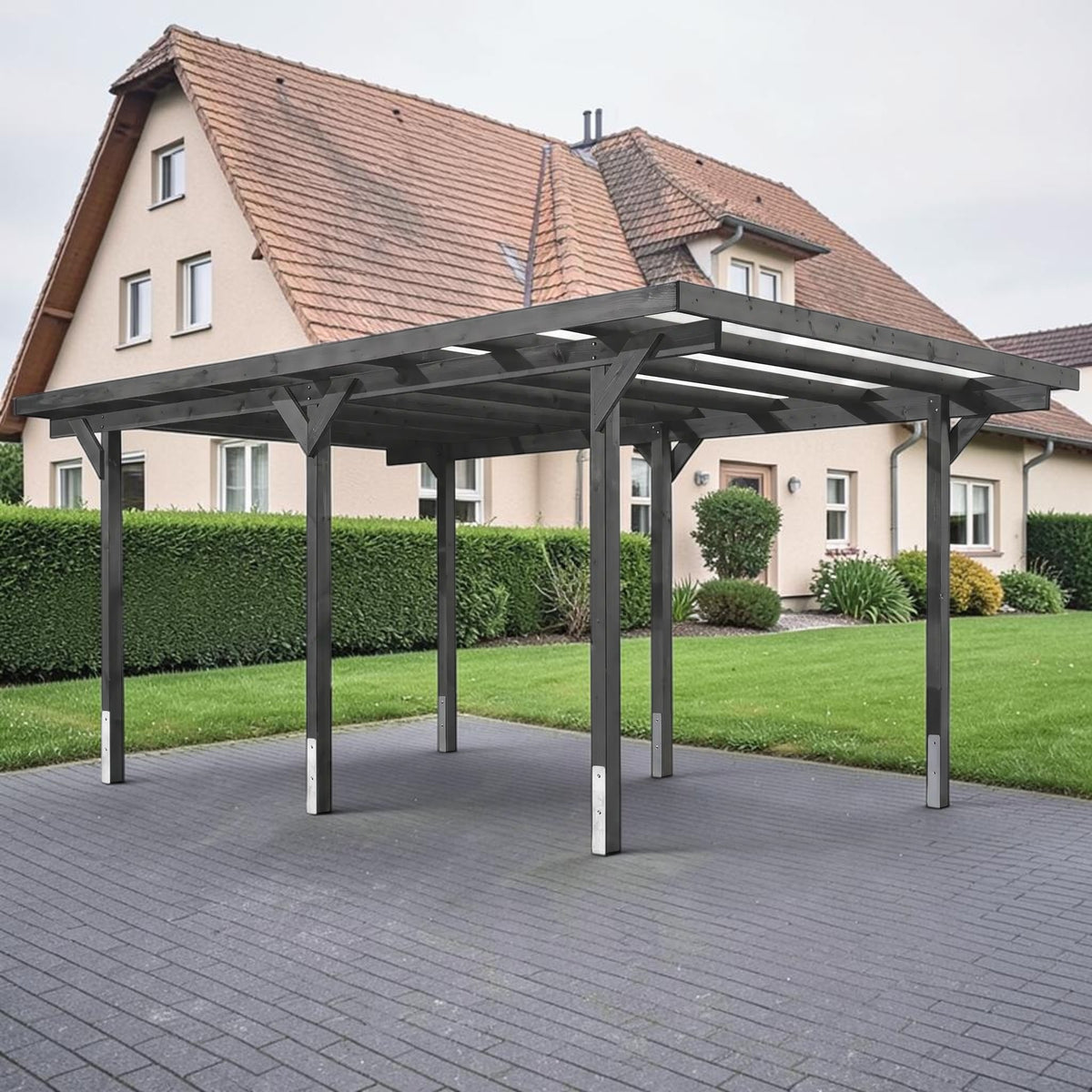 Einzelcarport Willingen - KDI / Lasiert / Douglasie