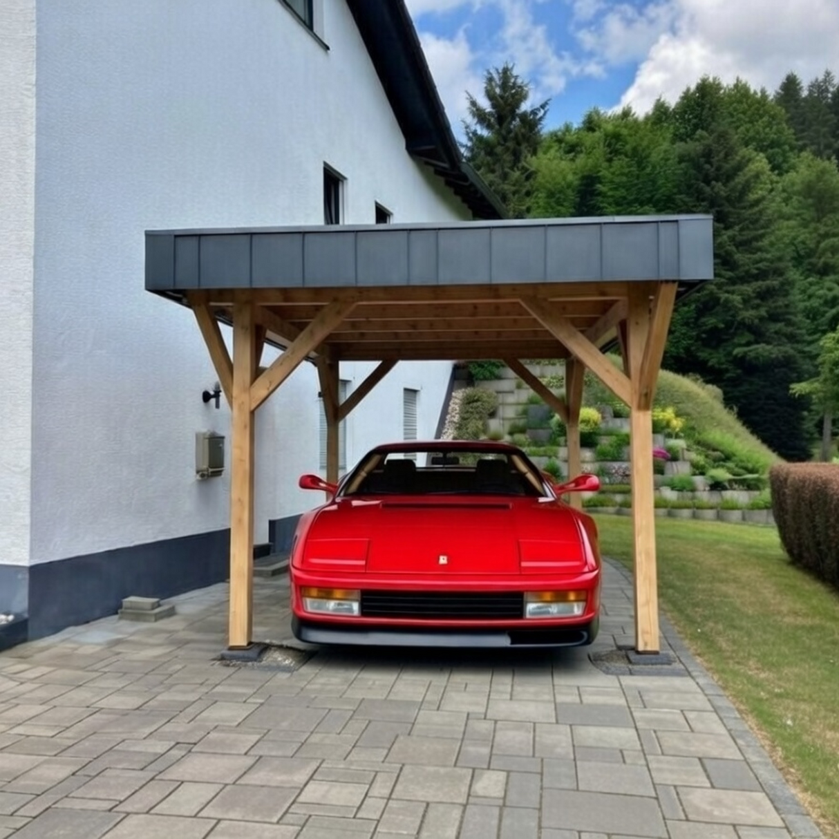 Einzelcarport Amecke - KDI - Premium