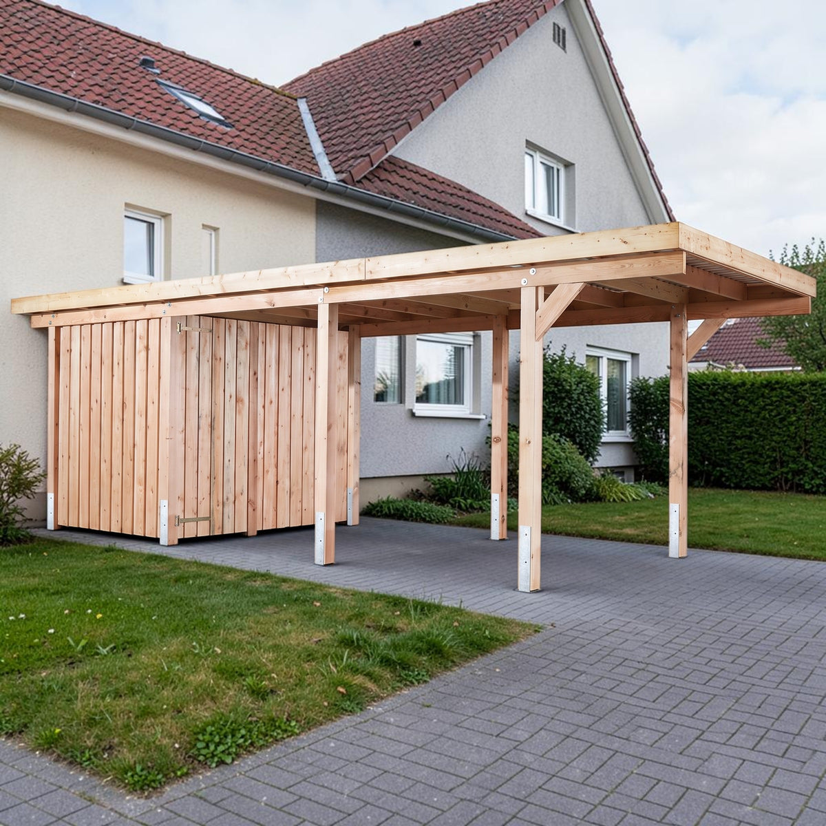 Einzelcarport Olsberg - KDI / Douglasie