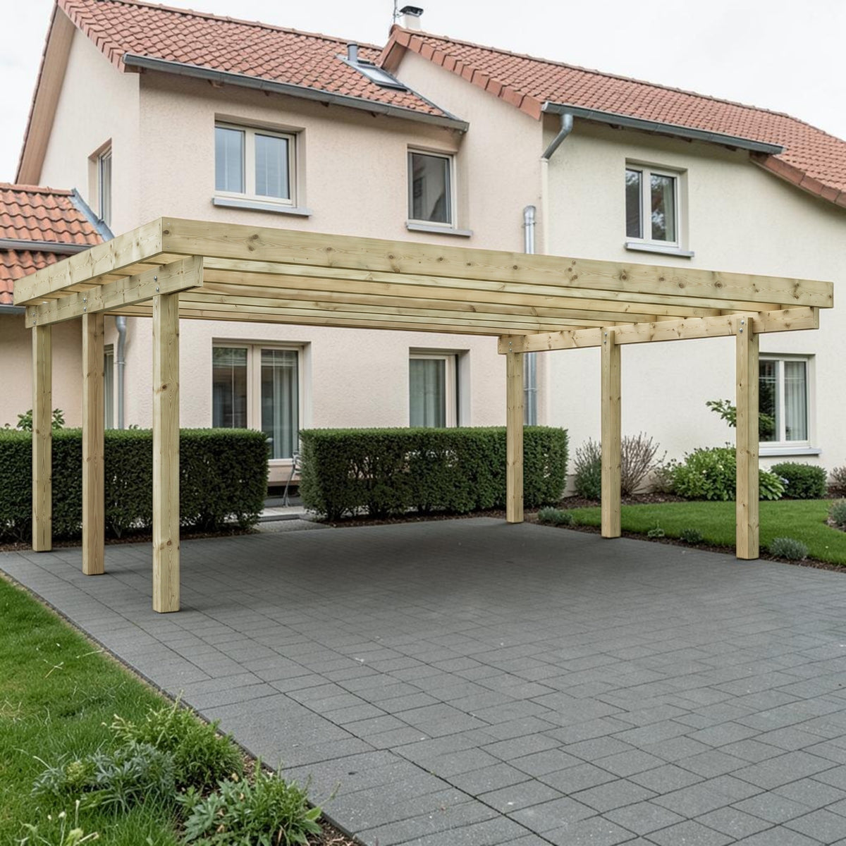 Doppelcarport Olpe - KDI / Douglasie