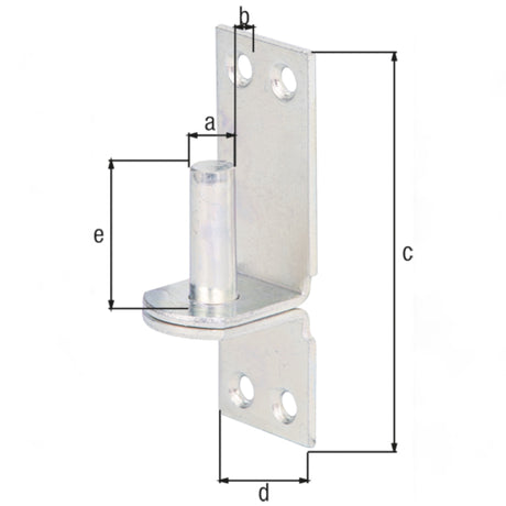 Kloben auf Platte, DI-Haken