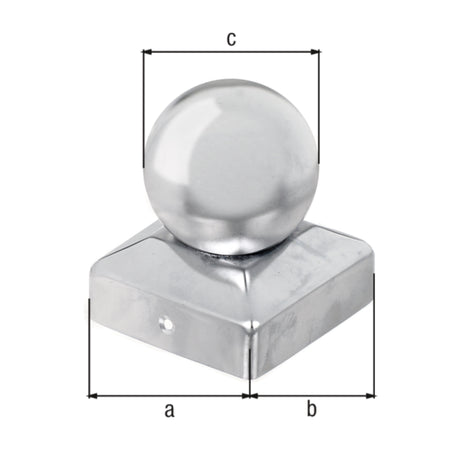 Pfostenkappe für Holzpfosten Kugel