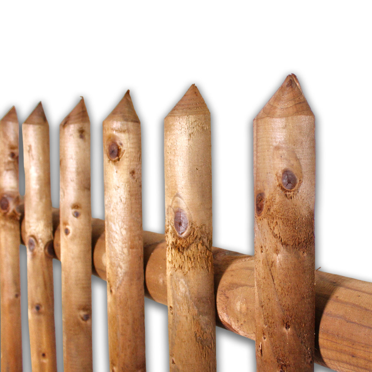 Zaunlatte Stakete Senkrechtzaun Jägerzaun - KDI Braun